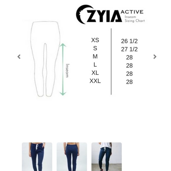Navy Zyia Cozy Joggers Size M - Picture 8 of 8